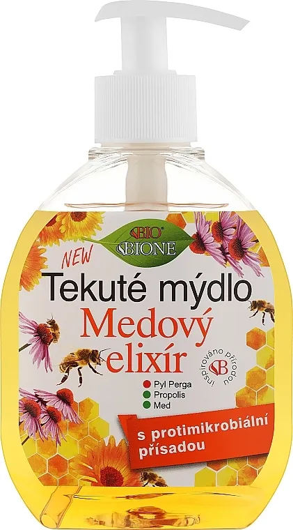 Bione Cosmetics Honey Elixir Tečni sapun sa antibakterijskim delovanjem