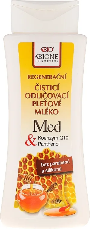 Bione Cosmetics Honey + Q10 Milk Mlijeko za lice
