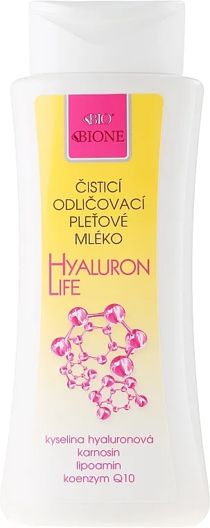 Bione Cosmetics Hyaluron Life Cleansing Make-Up Removal Mlijeko za čišćenje lica