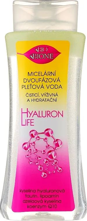 Bione Cosmetics Hyaluron Life Two-Phase Micellar Water With Hyaluronic Acid Micelarna voda