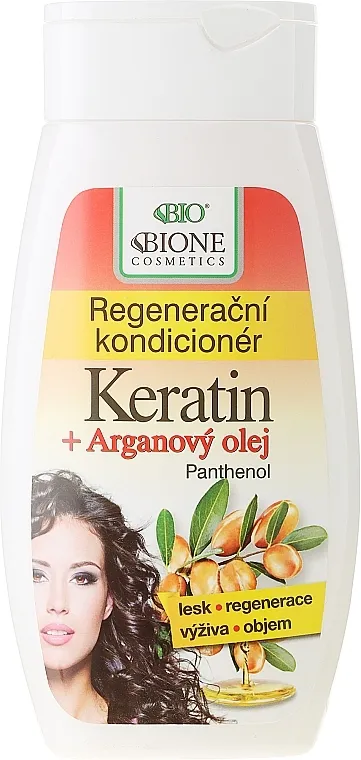 Bione Cosmetics Keratin + Argan Oil Regenerative Conditioner With Panthenol Revitalizirajući regenerator za kosu