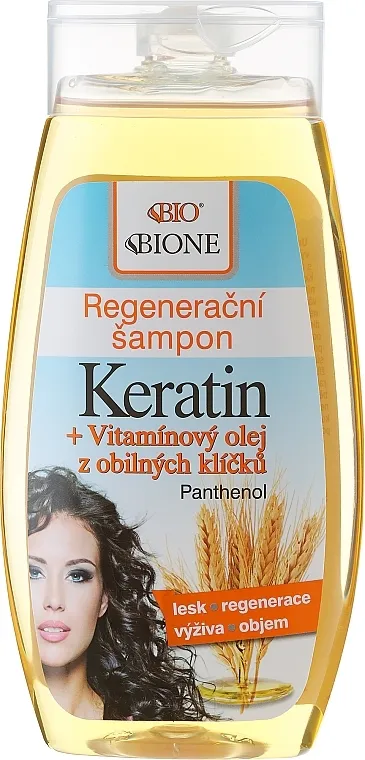 Bione Cosmetics Keratin + Grain Sprouts Oil Regenerative Shampoo Regenerirajući šampon za kosu