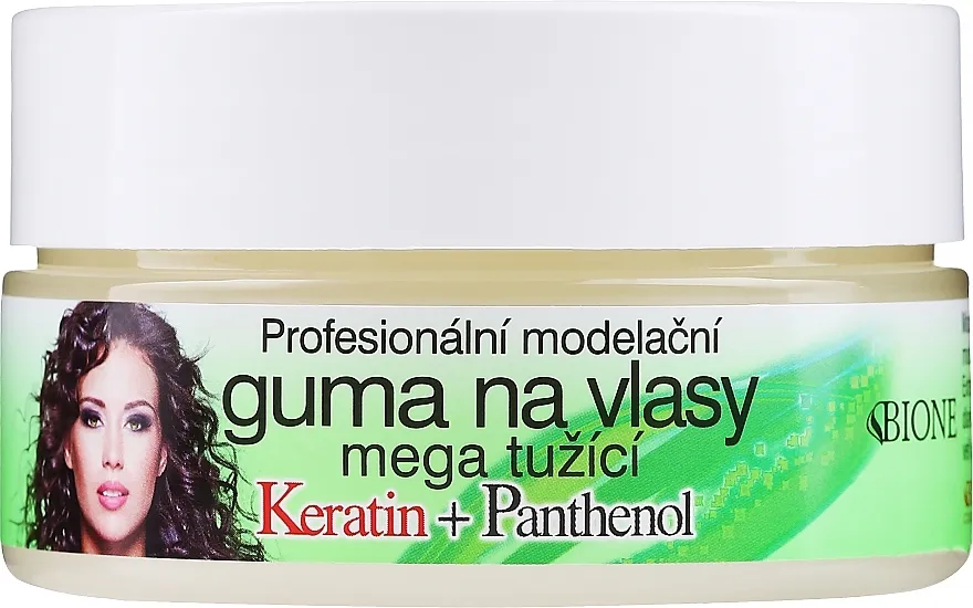 Bione Cosmetics Keratin + Panthenol Professional Ultra Strong Sculpting Rubber Vosak za kosu