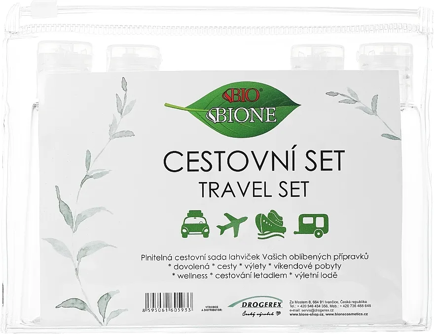 Bione Cosmetics Set posuda za putovanje
