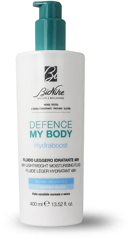 BioNike Defence My Body Hydraboost 48h Lightweight Moisturising Fluid Lagani hidratantni fluid za telo