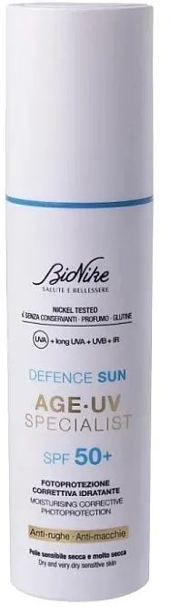 BioNike Defence Sun Age Uv Specialist Mattifying SPF 50 Matirajuća krema za sunčanje za lice