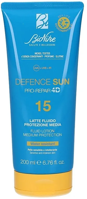 BioNike Defence Sun Pro-Repair 4D SPF 15+ Fluid Lotion Fluid-losion za zaštitu od sunca