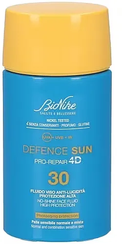 BioNike Defence Sun Pro-Repair 4D SPF 30+ No-Shine Face Fluid Fluid za zaštitu od sunca za lice