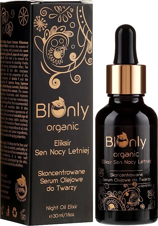 BIOnly Organic Midsummer Night Oil Eliksir za lice