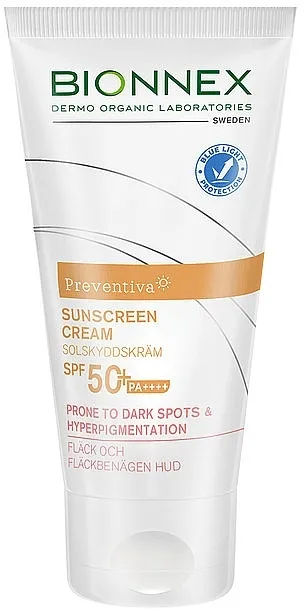 Bionnex Preventiva Sunscreen Cream SPF 50+ Dark Spots &amp; Hyperpigmentation Krema sa zaštitom protiv diskoloracije