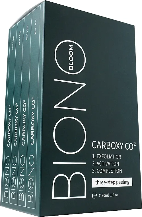 Biono Bloom Carboxy CO2 Three-step Facial Peeling (4x30 ml) Set