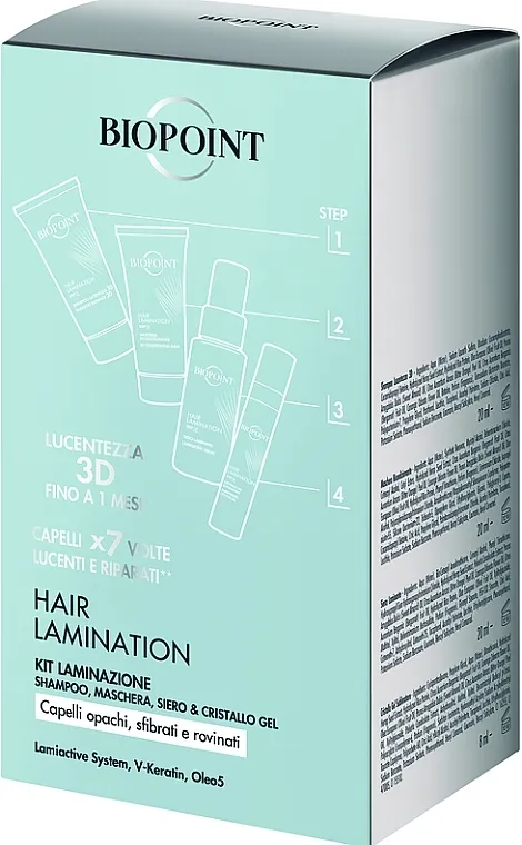 Biopoint Hair Lamination (gel/20ml + sh/20ml + mask/20ml + serum/20ml) Set