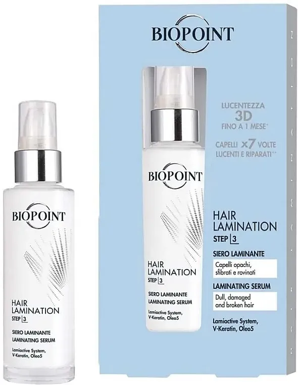 Biopoint Hair Lamination Serum Serum za kosu "Lucentezza 3D"