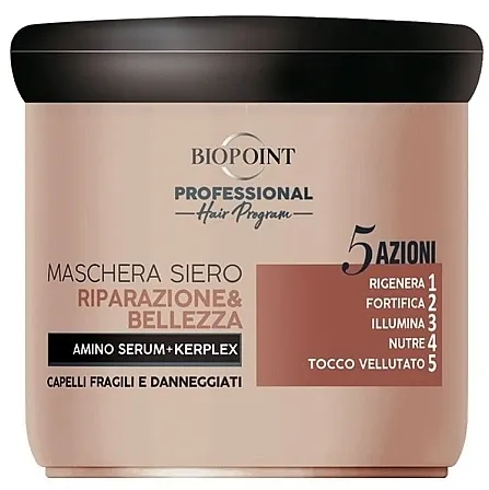 Biopoint Professional Hair Program Riparazione&amp;Bellezza Mask Obnavljajuća i hranljiva maska za oštećenu kosu