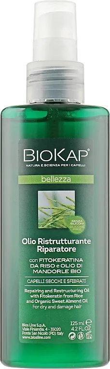BiosLine BioKap Ulje koje obnavlja strukturu oštećene kose