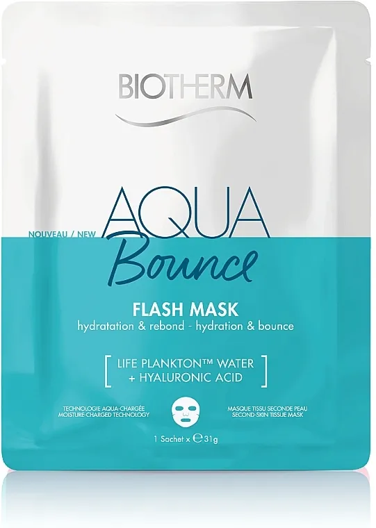 Biotherm Aqua Bounce Flash Mask Hidratantna sheet maska ​​za učvršćivanje kože lica