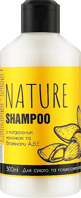 Bioton Cosmetics Nature Shampoo Šampon sa bademovim mlekom i vitaminima A, B, E