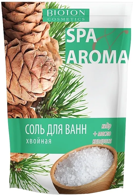 Bioton Cosmetics Sea Salt Morska so sa borom za kupanje sa eteričnim uljima kedra i čempresa