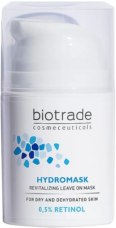 Biotrade Pure Skin Hydromask Revitalizing Leave On Mask 0,5% Retinol Hidratantna revitalizirajuća maska za lice koja se ne ispire s retinolom za kompleksno poboljšanje kože