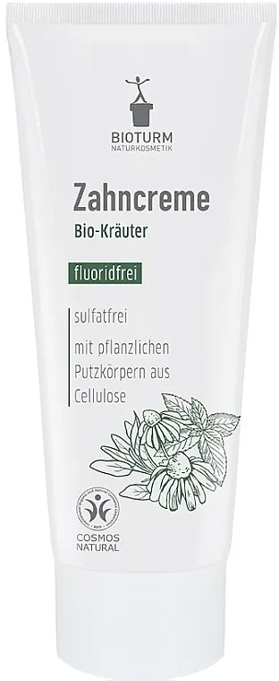Bioturm Organic Herbal Toothpaste Fluoride Free Prirodna pasta za zube sa ekološkim ekstraktima nane i biljaka, bez fluora
