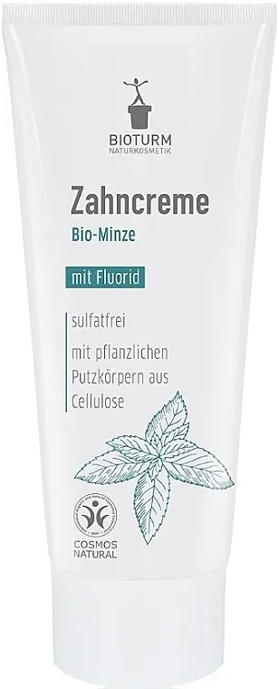 Bioturm Organic Herbal Toothpaste With Fluoride Prirodna pasta za zube sa ekološkim ekstraktom mente