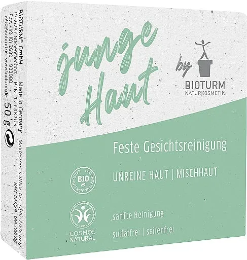 Bioturm Young Skin Solid Facial Cleanser Čvrsti sapun za čišćenje lica