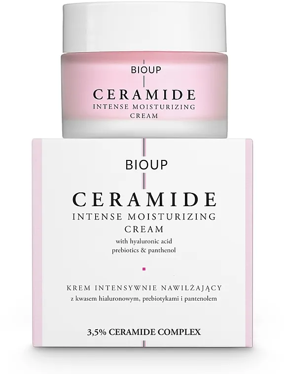 Bioup Ceramide Intense Moisturizing Cream Intenzivno hidratantna krema sa keramidima, prebioticima i hijaluronskom kiselinom