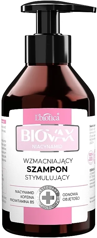 Biovax Niacynamid Shampoo Šampon za jačanje kose