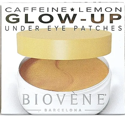 Biovene Glow-up Hydrogel Eye Patches With Caffeine &amp; Lemon Hidrogel flasteri za oči sa kofeinom i limunom