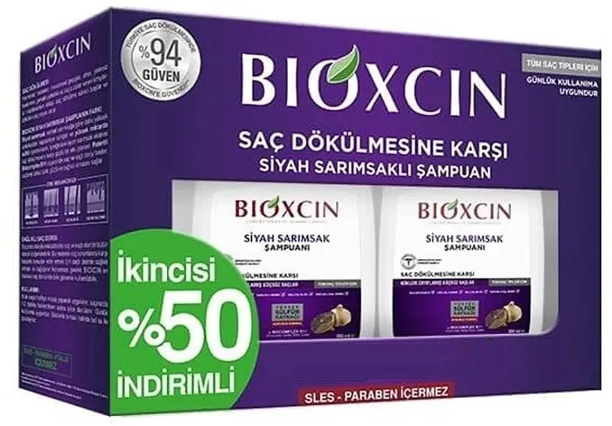 Bioxcin Black Garlic Shampoo (shmp/2x300ml) Set
