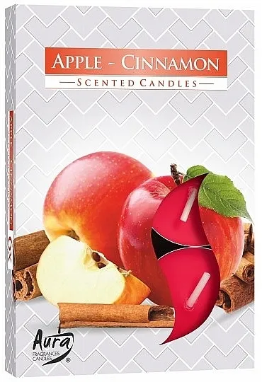 Bispol Apple Cinnamon Scented Candles Set čajnih sveća "Jabuka i cimet"