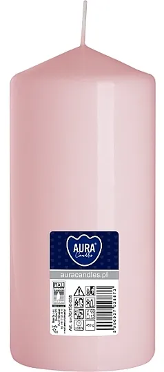 Bispol Aura Candle Cilindrična sveća 70x150 mm, roze