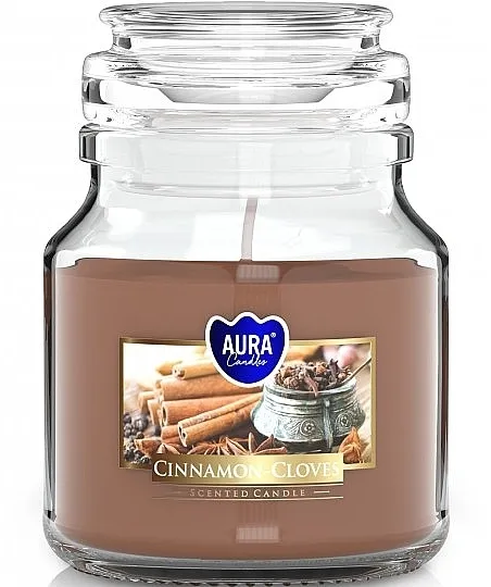 Bispol Aura Cinnamon Cloves Spa Candles Mirisna sveća u tegli "Karanfil i cimet"