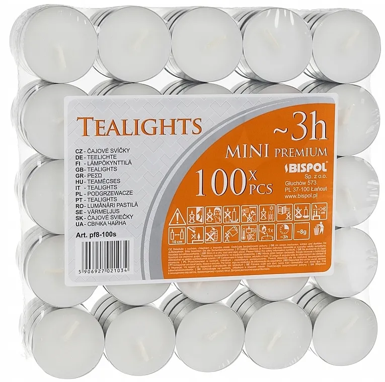 Bispol Aura Mini Premium Tealights Čajne sveće