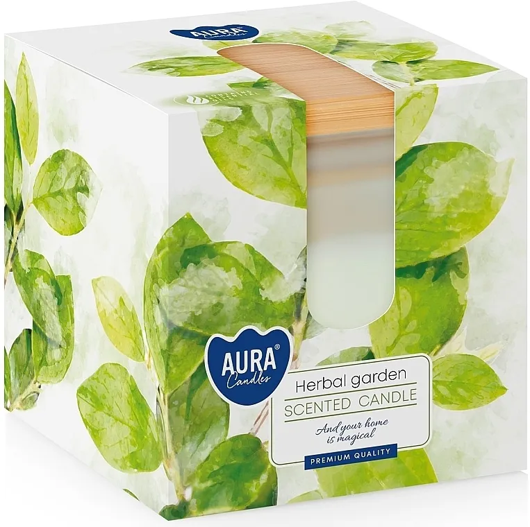Bispol Aura Scented Candle Herbal Garden Mirisna sveća u mat čaši "Biljni vrt"