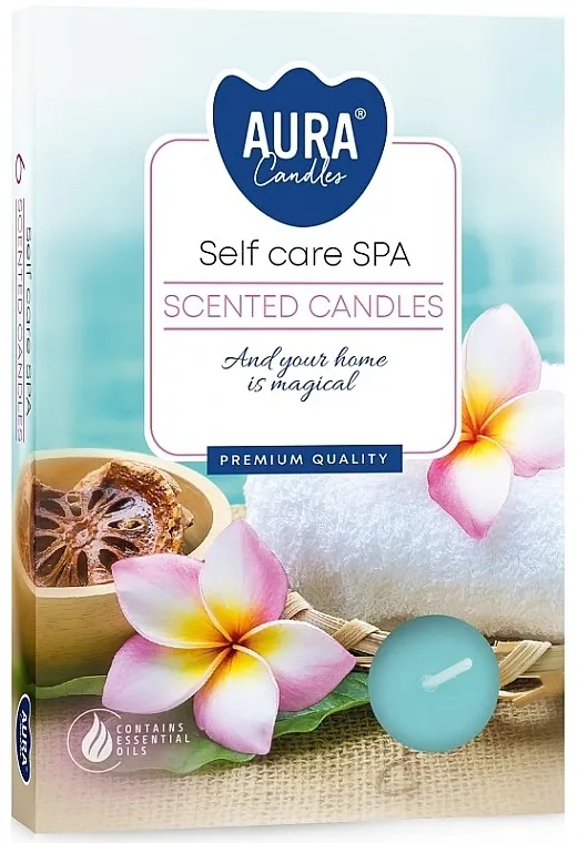 Bispol Aura Self Care Spa Scented Candles Set čajnih sveća "Spa"