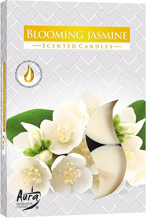 Bispol Blooming Jasmine Scented Candles Set čajnih sveća "Jasmin u cvatu"