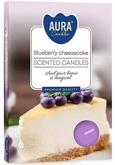 Bispol Blueberry Cheesecake Scented Candles Set čajnih sveća "Čizkejk od borovnice"