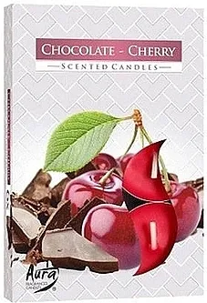 Bispol Chocolate Cherry Scented Candles Set čajnih sveća "Čokoladna višnja"