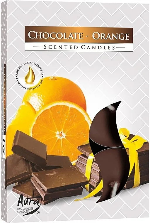 Bispol Chocolate Orange Scented Candles Set čajnih sveća "Pomorandža i čokolada"