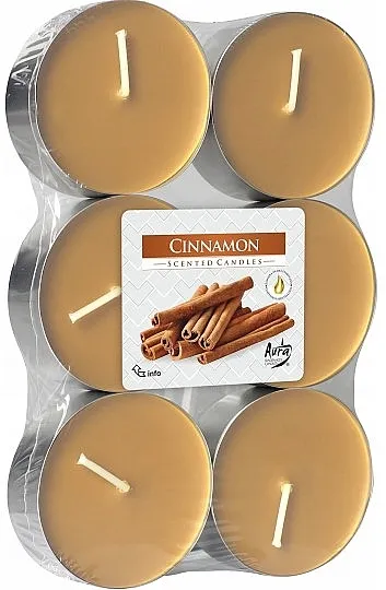 Bispol Cinnamon Maxi Scented Candles Set čajnih sveća "Cimet"