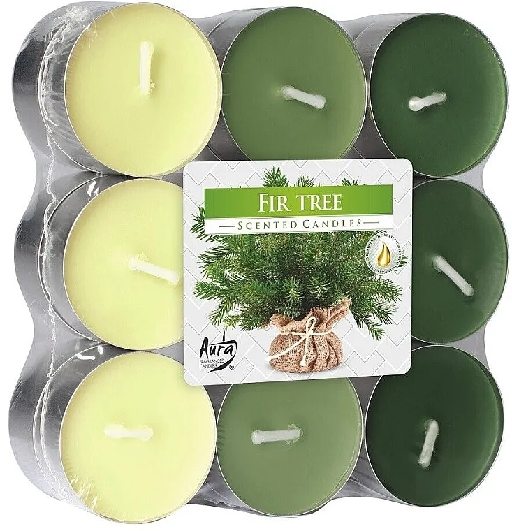 Bispol Fir Tree Scented Candles Čajne sveće "Jelka", 18 kom.