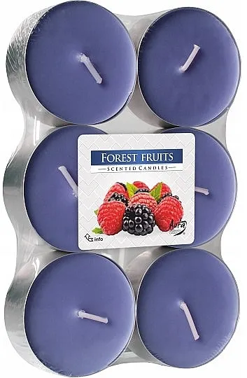 Bispol Forest Fruits Maxi Scented Candles Set čajnih sveća "Šumsko voće"
