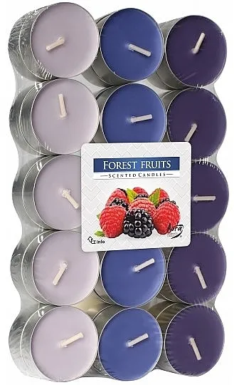 Bispol Forest Fruits Scented Candles Set čajnih sveća "Šumsko voće", 30 kom.