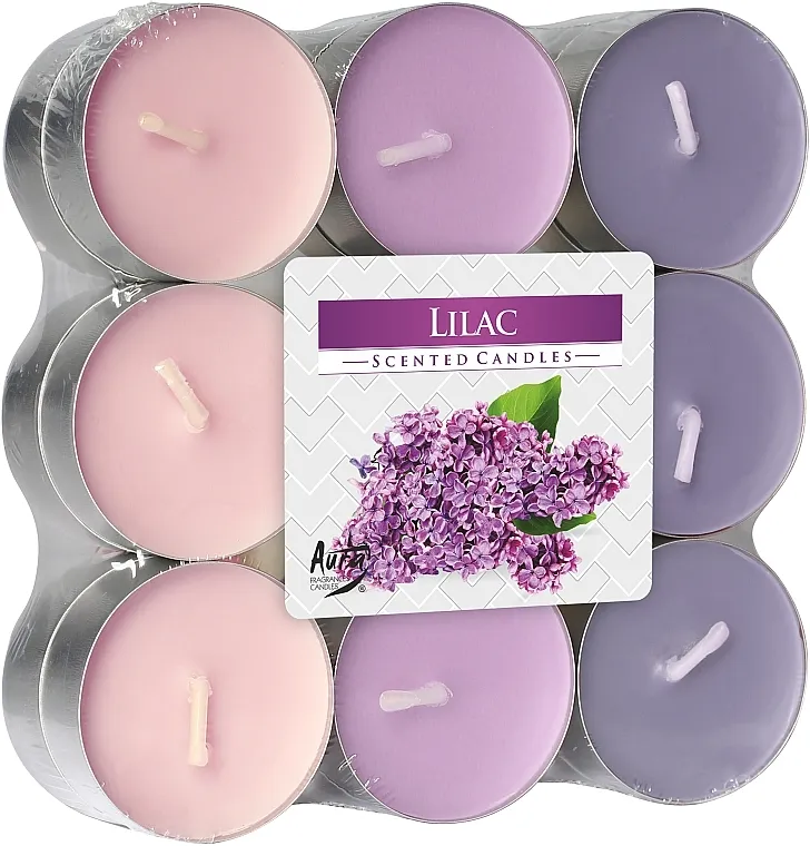 Bispol Lilac Scented Candles Čajne sveće "Jorgovan", 18 kom.