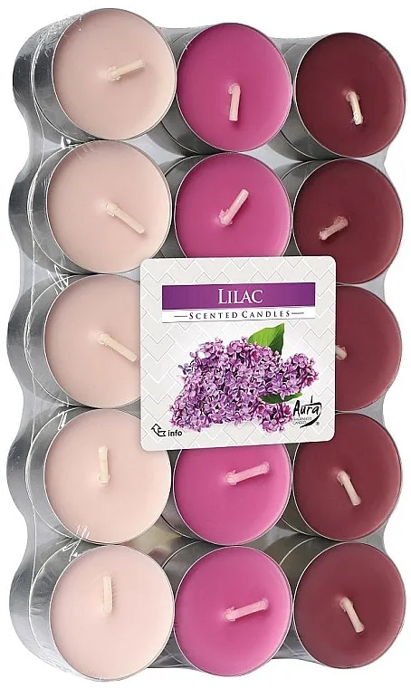 Bispol Lilac Scented Candles Čajne sveće "Jorgovan", 30 kom.