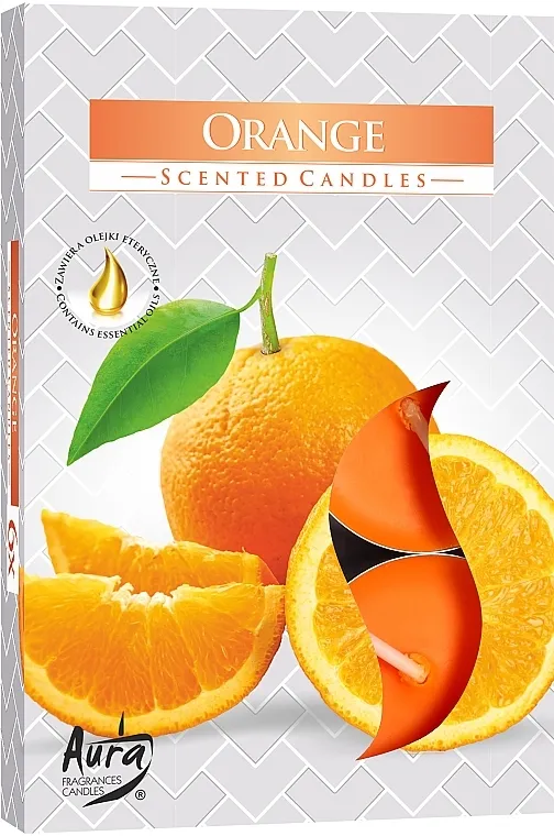 Bispol Orange Scented Candles Čajne sveće "Pomorandža"