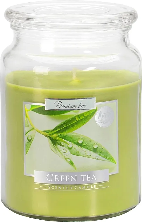 Bispol Premium Line Aura Green Tea Mirisna premium sveća u tegli "Zeleni čaj"