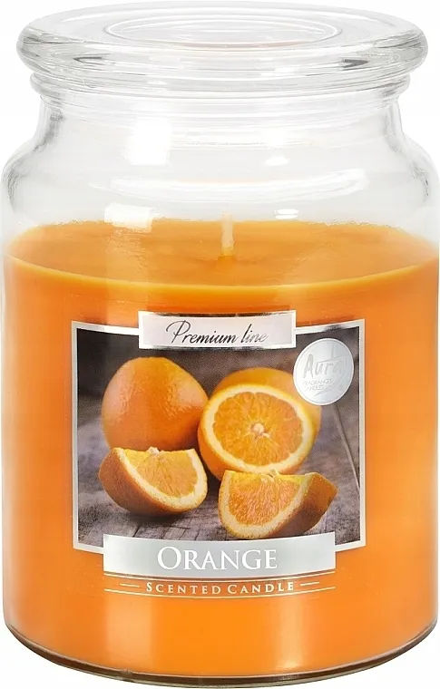 Bispol Premium Line Aura Orange Mirisna premium sveća u tegli "Pomorandža"