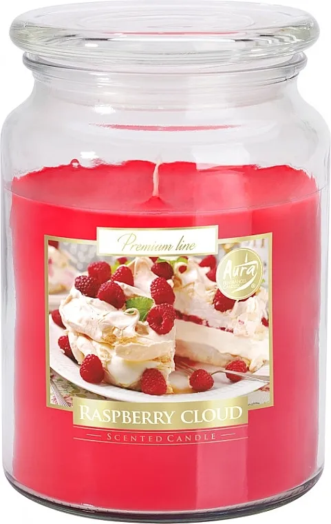 Bispol Premium Line Scented Candle Raspberry Cloud Mirisna premium sveća u tegli "Oblako od maline"
